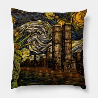 Dedication to Van Gogh NYC Starry Night Pillow