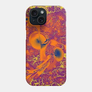 Random growth in a vibrant world Phone Case