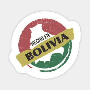 Hecho en bolivia - vintage design Magnet