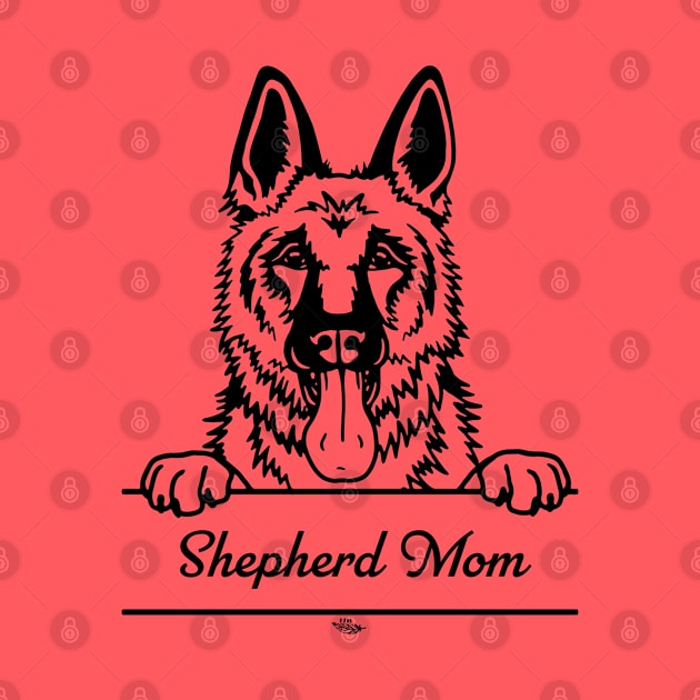 German Shepherd Mom Illustration by FreeSpiritMeg