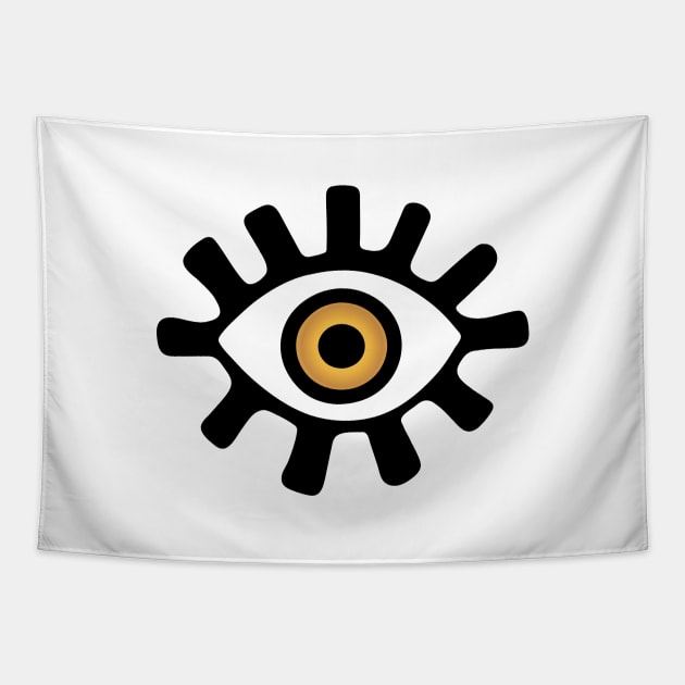 Evil Eye Tapestry by majoihart