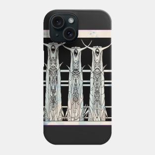 Three Masked Figures of Mystery Phone Case