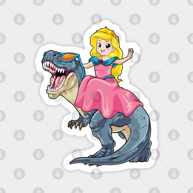 Prehistoric Princess Adventure Magnet by GoshWow 