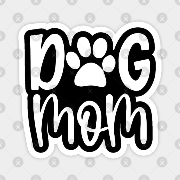 Dog Mom Paw Magnet by DragonTees