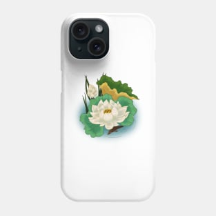 Minhwa: Lotus and Carp F Type (Korean traditional/folk art) Phone Case