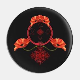 universal positive energy renewal in the elemental ouroboros poppies Pin