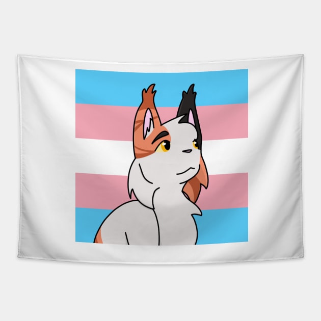 Trans Redtail Tapestry by ceolsonart