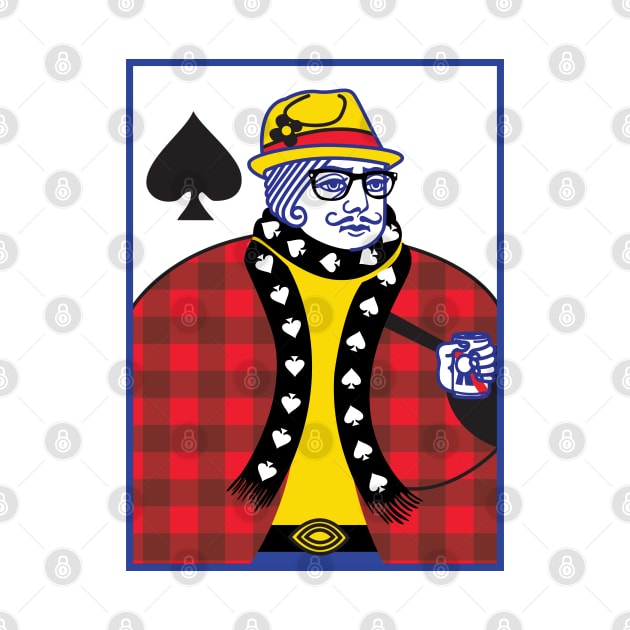 Hipster King of Spades by deancoledesign