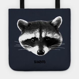 Raccoon "Bandito" cute animal design Tote