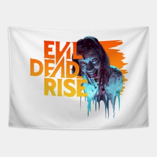 Evil Dead Rise Movie 2023 graphic design by ironpalette Tapestry