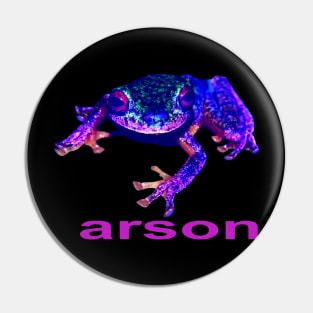 BLUE FROG ARSON Pin