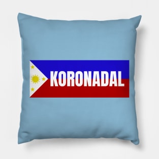 Koronadal City in Philippines Flag Pillow