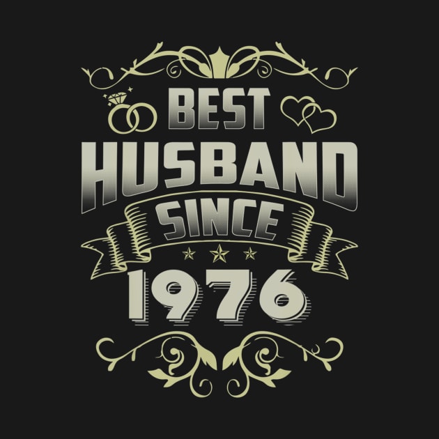 44th Wedding Anniversary Gift 44 yrs Best Husband Since 1976 by bummersempre66