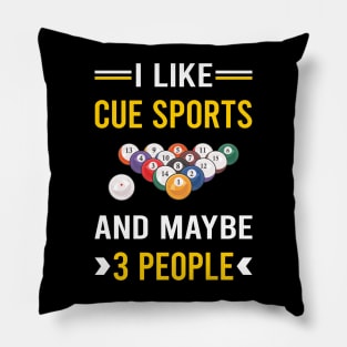 3 People Cue Sports Pillow