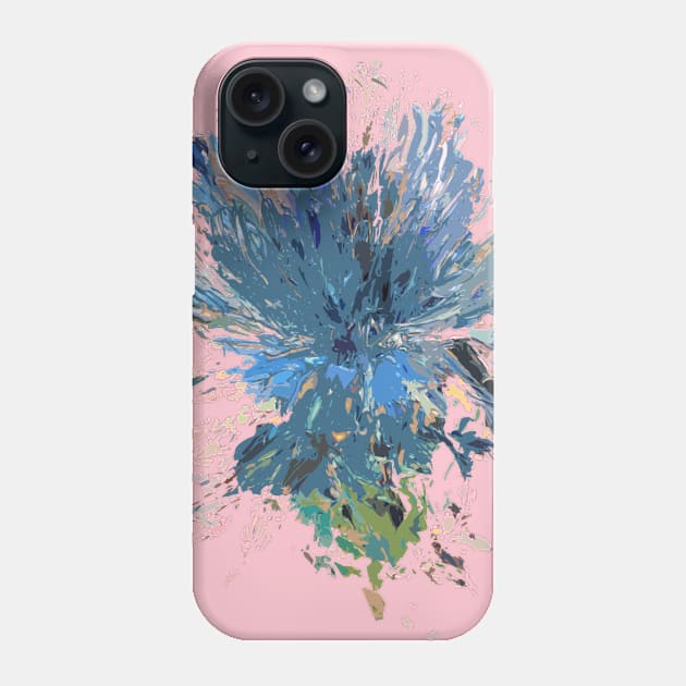 Blue Thistle Flowers Phone Case by Distel