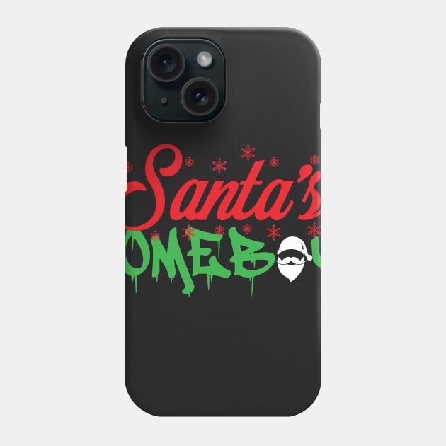Santa's Homeboy Shirt Phone Case by atomicapparel