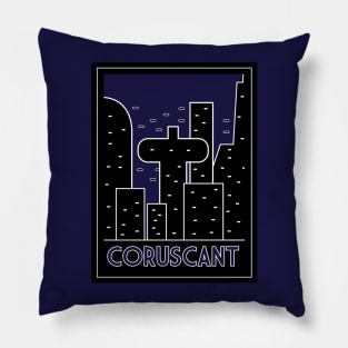 Coruscant Art Deco Pillow