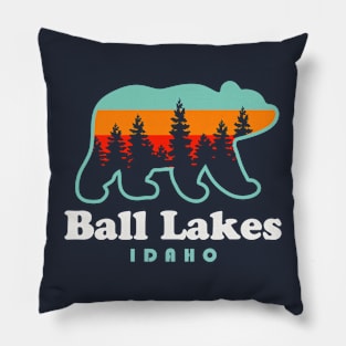 Ball Lakes Idaho Pyramid Lake Trail Bear Pillow