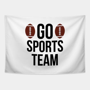 Go sports team typography design Tapestry