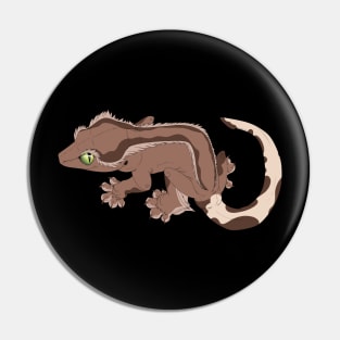 Striped Crested Gecko Pin