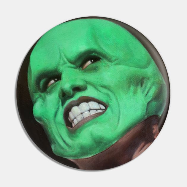 Portrait of Jim Carrey | The Mask | Jim Carrey Mask | Jim Carrey Art | Green | Painting By Tyler Tilley Pin by Tiger Picasso