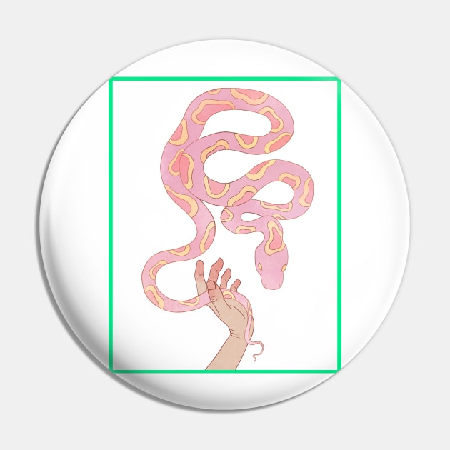 Pink dangernoodle Pin by terastar