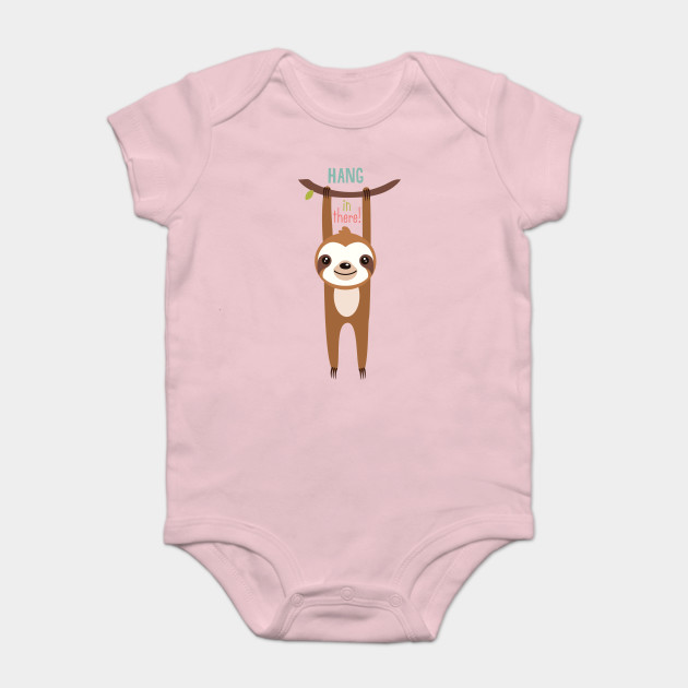 Cute Sloth Hangs From Branch Hang In There Baby Sloth Sloth