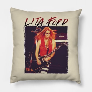 Rock woman_musician_9 Pillow