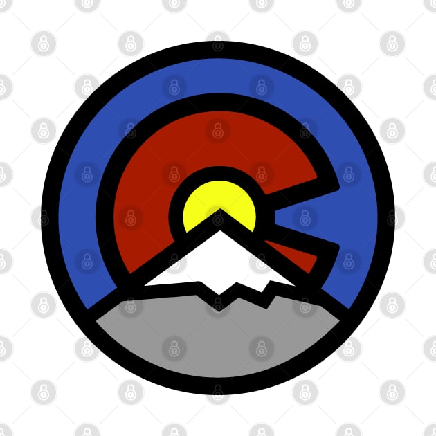 Denver Colorado - Colorado Flag Logo Design by DeadBeatElite