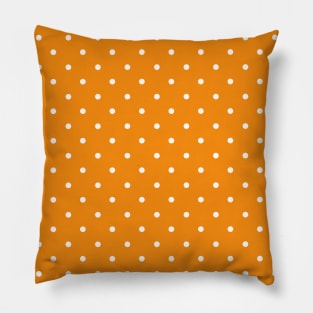 Orange Polka Dots, Polka Dot Pattern, Dots, Dotted Pillow