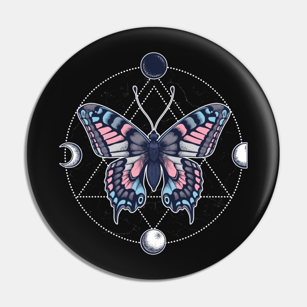 Transgender Butterfly Pin by Psitta