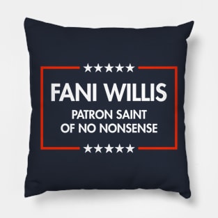 Fani Willis - No Nonsense (blue) Pillow