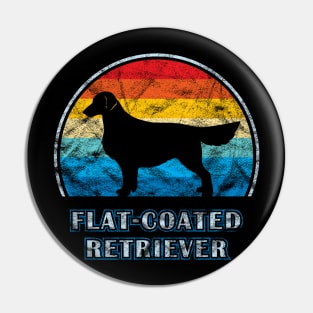 Flat-Coated Retriever Vintage Design Dog Pin