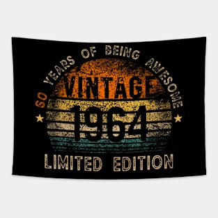 Year Old Vintage 1964 Limited Edition 60th Birthday Tapestry