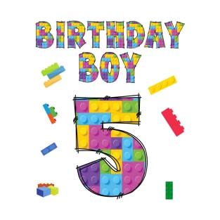 5th Happy Birthday Boy Gift T-Shirt