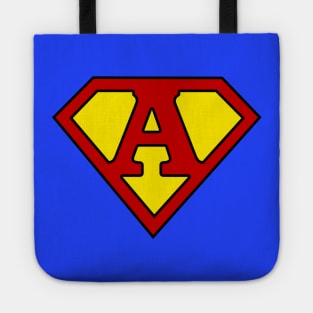 Superhero Symbol Letter A Tote