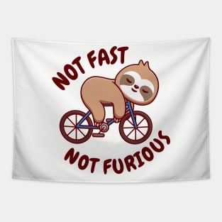 Not Fast Not Furious - Cute Sloth Tapestry