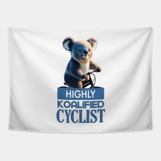 Just a Highly Koalified Cyclist Koala 5 Tapestry