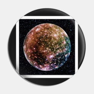 COLORFUL MOON WITH STARS (CALLISTO) Pin