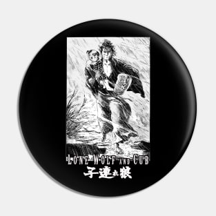 lone wolf and cub samurai Pin