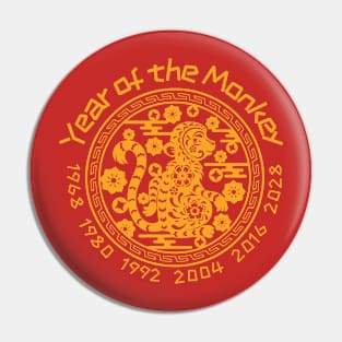 Chinese Year of the Monkey Pin