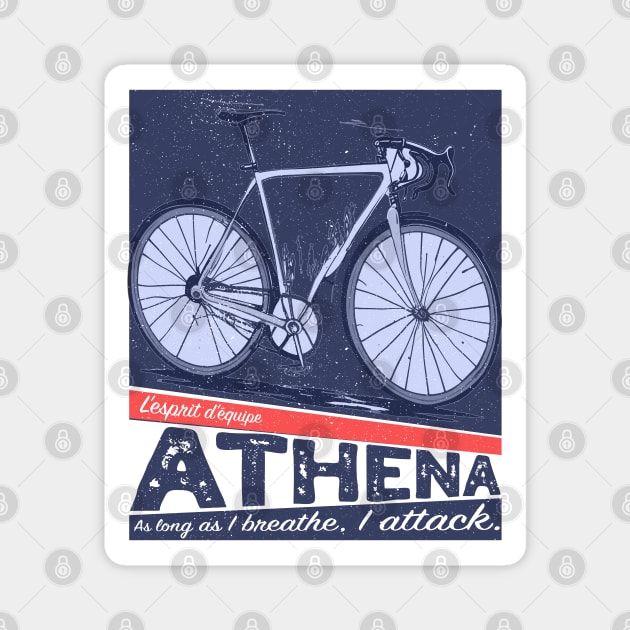 Athena - cycling team spirit Magnet by Darkside Labs