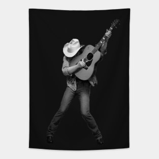 honky-tonk savior Playing Guitar Tapestry