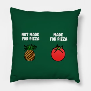 funny pineapple tomato pizza Pillow