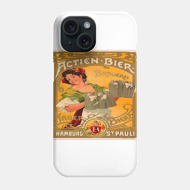 A SLICE IN TIME Actien-Bier Beer Hamburg Phone Case by cityvinart