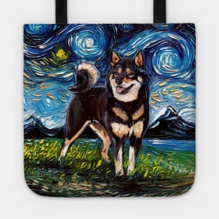 Black and Tan Shiba Inu Night Tote