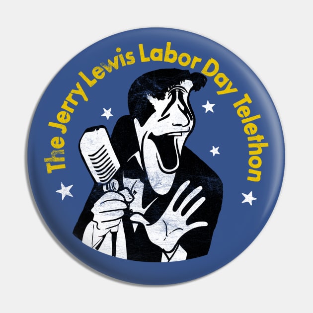 Jerry Lewis Telethon / 80s Vintage Look Pin by DankFutura