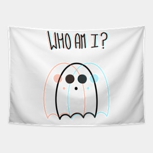 Who Am I? GHOST (Red & Blue) Tapestry