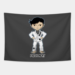 BJJ Characters White Belt Tapestry