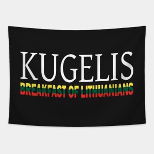 Kugelis Lithuanian Funny Food Lover Dish Lietuva Flag Tapestry